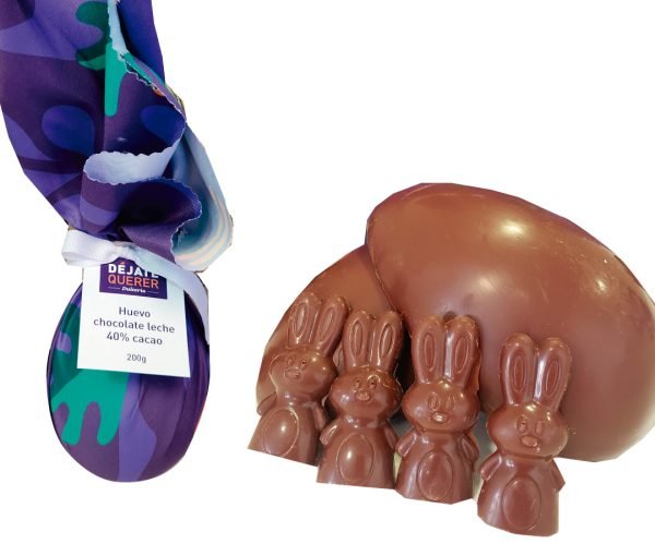 Huevo chocolate leche 40% cacao 200g